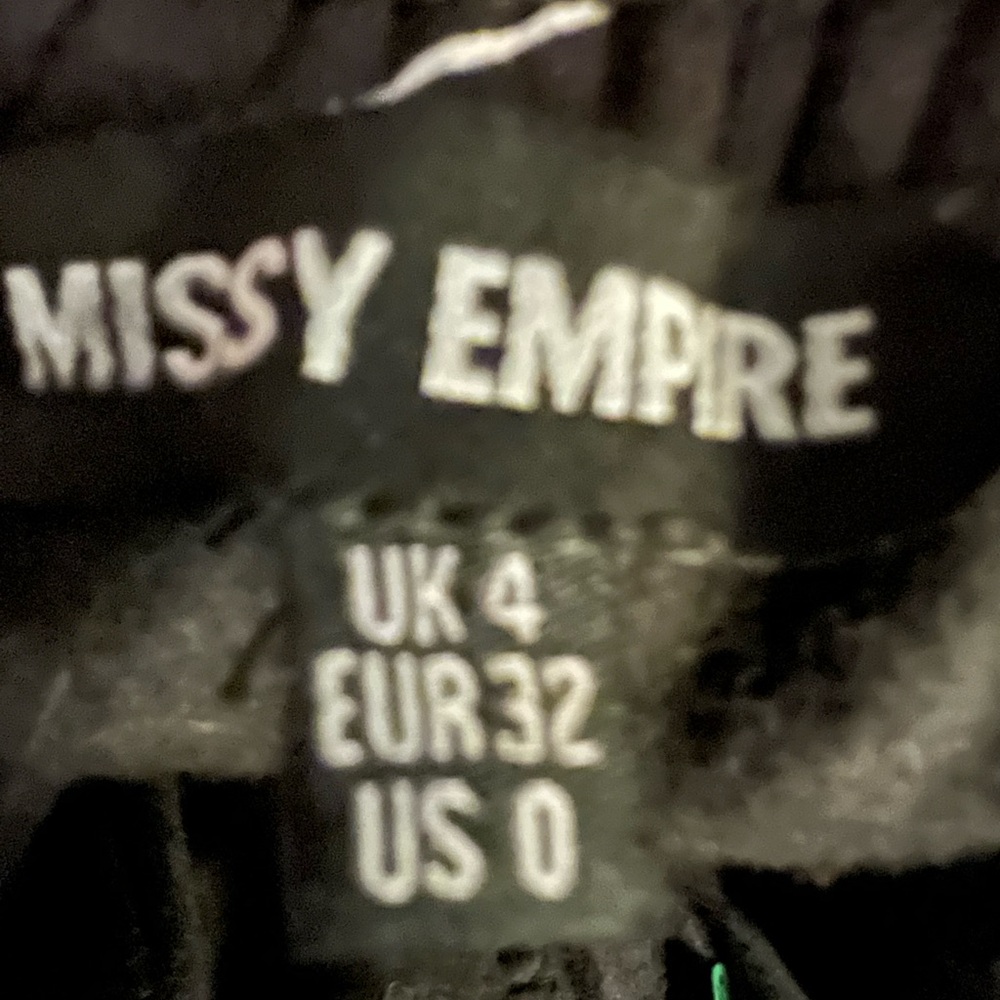 Missy Empire black white graphic sweatpants joggers women’s 0 lined stretch soft - Picture 5 of 14